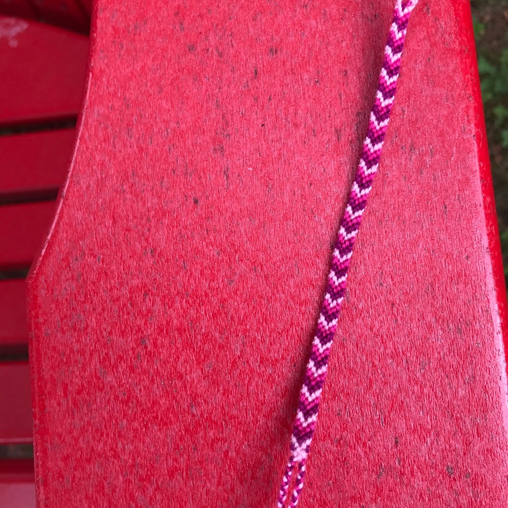 Pink and Purple Chevron Friendship Bracelet